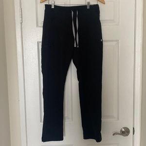 FIGS Yola Skinny Scrub Pants - Black Size Small Regular